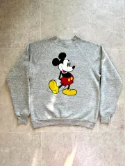 80's ウォルト ディズニー オリジナル ミッキーマウス スウェットシャツ L(100)