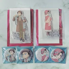 AGF 鬼滅の刃 アクリルスタンド 缶バッジ/狛治＆恋雪