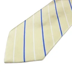 ブルックスブラザーズ BROOKS BROTHERS MAKERS ネクタイ ワイドタイ レジメンタル シルク ビジネス イエロー系 X