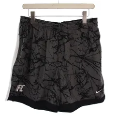 ナイキ NIKE F.C. Dri-FIT ショートパンツ 総柄 L グレー 黒 DV9762-068 /BM