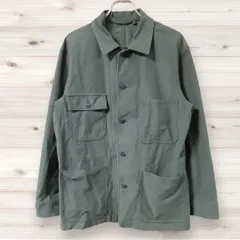 F0226 ユニクロ UNIQLO カジュアルジャケット アウターカーキ レギュラーカラー