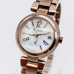 稼働 CITIZEN レディース 腕時計 Xc クロスシー 電波ソーラー デイト QZ 52