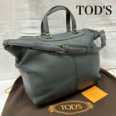 トッズ イタリア製 レザー 牛革 シボ革 ハンド ショルダー 2WAY バッグ 肩掛け A4収納 ゴールド金具 レディース - ISItems【USED】【古着】【中古】50146497