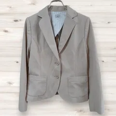 F0234 アリスバーリー Aylesbury 東京スタイル カジュアルジャケット アウター(11) ベージュ 無地 綿/コットン レギュラーカラー