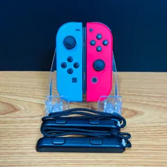 ㊿【整備済・動作確認済】Joy-Con(L)ネオンブルー × (R)ネオンレッド 純正ジョイコン 匿名配送