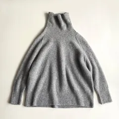 RNA-N ウール タートルネック ワイド ニット グレー