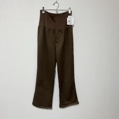 新品未使用 タグ付き マタニティーパンツ 楽チンパンツ 裏起毛 ブラウン サイズL 11号 ゆったり 産前 産後