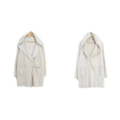 クイーンズコート QUEENS COURT フェイクムートンコート フェイクファーコート リバーシブル ロング丈 フード付き ショールカラー 1 ライトベージュ /FF1