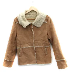 ジャーナルスタンダード JOURNAL STANDARD フェイクムートンコート ショート丈 ステンドカラー ベージュ /SM42