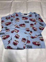 阪急電鉄　近鉄電車　総柄キルトパジャマ