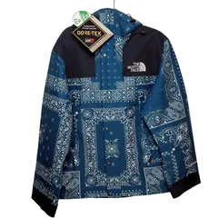 ノースフェイス マウンテンジャケット ゴアテックス ペイズリー バンダナ M L NJ2GN10A  エメラルドグリーン タグ付き GORE-TEX ホワイトレーベル  Paisley 1990 MTN GTX Mountain Jacket BLUE