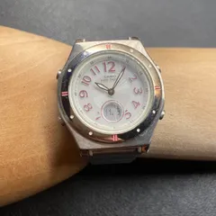 カシオ　CASIO LWA-141　電波　タフソーラー　ソーラー　ホワイト盤面　ピンク文字　レディース　腕時計　アナログ