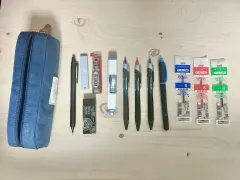 事務用品 学用品 筆記用具 ファン シャープペンシル 消しゴム まとめ