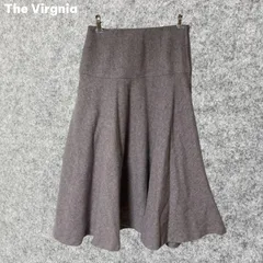 The Virgnia グレー ヘリンボーン フレアスカート ひざ丈 Sサイズのサムネイル