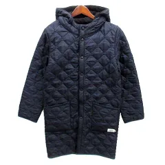 アーメン ARMEN リバーシブル キルティング フーデッド コート ネイビー ダークブラウン 紺 茶 0