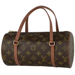 ルイ・ヴィトン Louis Vuitton パピヨン 26 筒型 旧旧型 ハンドバッグ モノグラム ブラウン M51366 レディース 【中古】