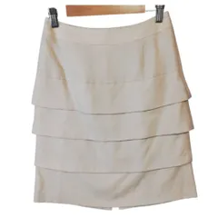 訳アリ● INED イネド ひざ丈 スカート 毛100％ Sサイズ　b628