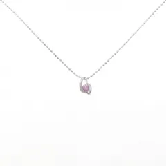 K18WG サファイヤ ネックレス 0.16CT