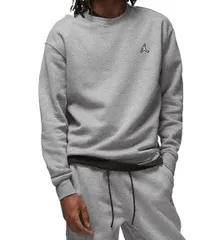 [ナイキ] ジョーダン セットアップ対応モデル ブルックリン クルーネック スウェットシャツ Jordan DQ7520-010 ブラック/ホワイト 上着 上下 スポーツウェア ジム 筋トレ トレーニング 正規品 フリー [010：ブラック/ホワイト] [M]