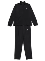 [アディダス] ジャージ上下セット キッズ エッセンシャルズ BL トラックスーツ TOP:ブラック/ホワイト BOTTOM:ブラック/ホワイト [Top:ブラック/ホワイト Bottom:ブラック/ホワイト(IC5686)] [150]