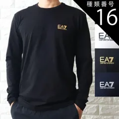 種類16:黒＋ゴールドロゴ/XL 長袖Tシャツ ロンT メンズ エンポリオ アルマーニ EA7 ロゴ 8NPT28 PJVQZ 【新作 2025春夏 モデル 】