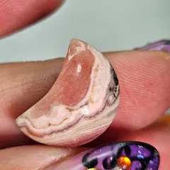 インカローズ✨ロードクロサイト✨月✨カービング✨