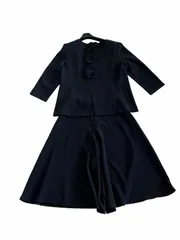 ★極美品★★Rene/ルネ バックフリル 6715050 七分袖セットアップスーツ34