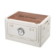 新品 【折りたたみ 収納ボックス】アウトドアテーブル 蓋付き 積み重ね 全方向から取り出せる 衣類 布団 おもちゃ 小物 収納大型 プラスチック キャスター付き 組立簡単 防カビ 防湿 厚み 強い耐荷重 大容量 家庭用 車用 (ホワイト(限定) 25L)