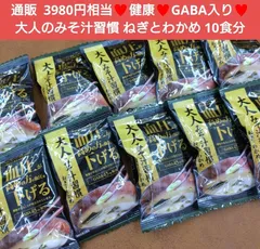 大人のみそ汁習慣  ねぎとわかめ  10食  味噌汁  フリーズドライ スープ
