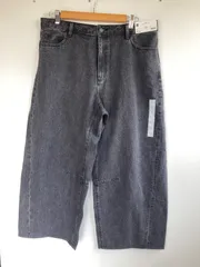 タグ付き ジーユー　バレルレッグジーンズ 2881202511100004 レディース　3XL ブラック