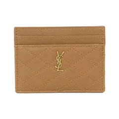 新品イヴ・サンローラン　名刺入れ　レザー　キャメル　ベージュ　本革カード入れ 2025年最新】Saint Laurent レディース 名刺入れの人気アイテム - メルカリ