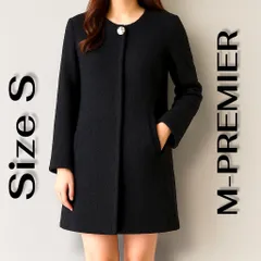 M-PREMIER ツイードコート ブラック サイズ36 エムプルミエ 通勤 通学