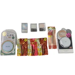 186000 新品未使用 メイクアップ コスメ まとめ売り 9点 ファンデーション 日焼け止め 自然な肌色 リップザカラー 無香料 キャンメイク セザンヌ フェイスカラー ハイライト アイライナー