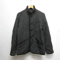 モルガンオム MORGAN HOMME 中綿 キルティング ジャケット L チャコールグレー 襟元2way ブルゾン 裏地付きのサムネイル