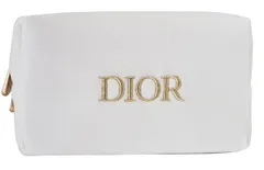 Dior ディオール クリスチャンディオール Dior 白 ホワイト ポーチ ベルベット コスメポーチ ノベルティ ポーチ ロゴ プレゼント [並行輸入品] 