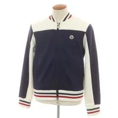 【中古】モンクレール MONCLER ナイロンコットン ダブルジップ ジャージ ネイビーxホワイト【サイズM】【メンズ】のサムネイル