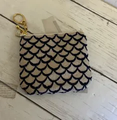 ハンドメイド　ミナペルホネン　マーメイドのミニポーチ