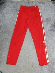 アディダス アディダス アディブレーク トラック スナップ パンツ レッド ユニセックス m