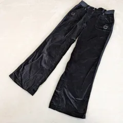 【アダバット】ゴルフパンツ　ゴルフウェア　 黒　ブラック　38　M　レディース　adabat　ベロア　裏地　ワールド　Y2K　グランジ
