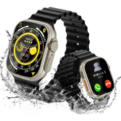 【通話機能付⭐️】スマートウォッチ Bluetooth大画面 IP68防水