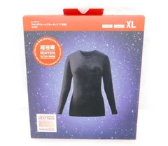 ユニクロ 超極暖 ヒートテック ウルトラウォーム クルーネックT 長袖 レディース XL ブラック UNIQLO 未開封品