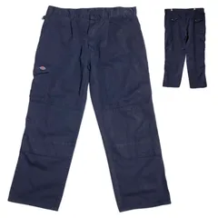 ディッキーズ ダブルニーワークウェア レッドホークシリーズ ロゴ ネイビー 作業着 メンズ 古着 パンツ