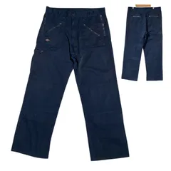 レッドホーク ディッキーズ ロゴ ネイビー カーゴパンツ ダブルニーワークパンツ ワークウェア メンズ 古着 パンツ