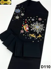 No.5596　名古屋帯　琉球風正絹未仕立着物新品未使用#メルカリでハロウィーン No.5596 名古屋帯 琉球風正絹未仕立着物新品未使用#メルカリでハロウィーン