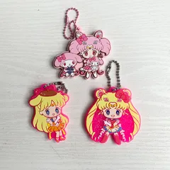 美少女戦士セーラームーン × サンリオ キャラクーズ ラバーマスコット 劇場版 Eternal ラバーマスコット1 Cosmos ラバーマスコット2 3個 セット