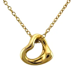 ティファニー オープンハート ネックレス 18金 K18イエローゴールド レディース  TIFFANY&Co.  中古 ティファニー