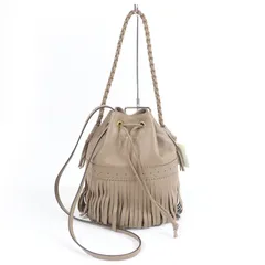 未使用品☆J&M Davidson ジェイアンドエムデヴィッドソン カーニバル エム CARNIVAL M レザー 2WAY ハンドバッグ ショルダーバッグ ベージュ 保存袋付き スペイン製 レディース