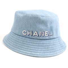 CHANEL バケットハット グレー ストーン装飾 - メルカリ