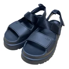 美品 UGG アグ W GOLDENGLOW 厚底サンダル F27424L サイズ24cm ブラック レディース 古着 中古 USED