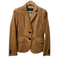 美品 BURBERRY LONDON バーバリーロンドン 裏地チェック柄 2B テーラードジャケット サイズ40 ブラウン レディース 古着 中古 USED